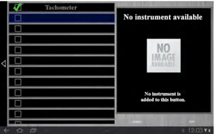 Figure 38: The screen tells the user that the instrument is not available.