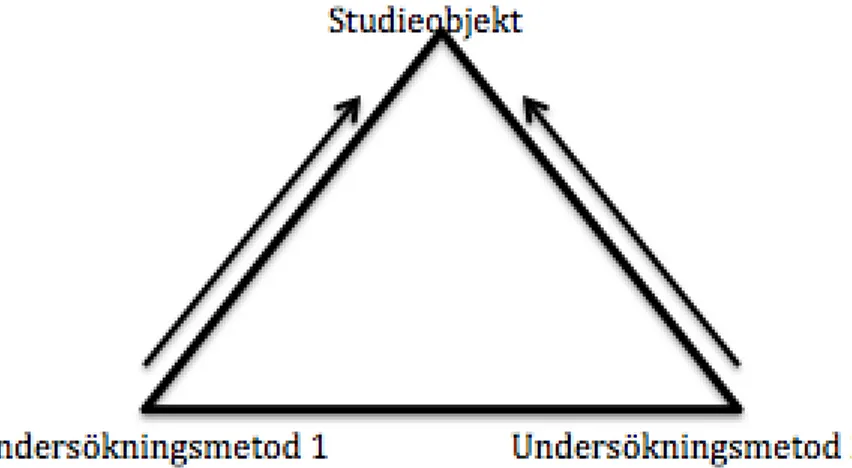 Figur 1: Triangulering genom användning av två olika metoder för att undersöka Bromma 