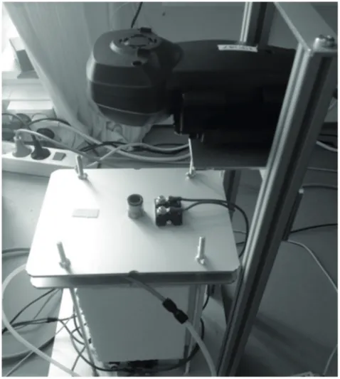 Figure 3.2: Humid gas generator used to simulate a human exhalation.