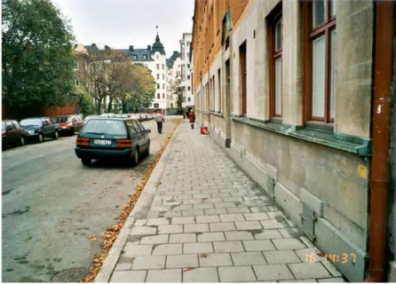 Figur 6  Nedsjunkningen (medelvärden) på respektive sträcka, Fatbursgatan  2001. 