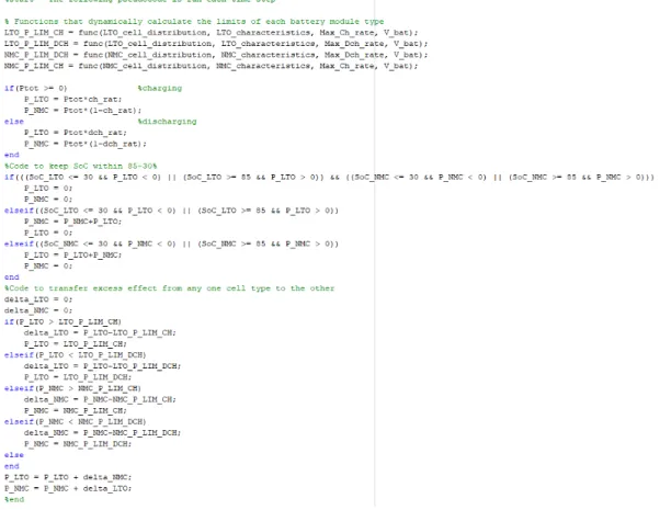 Figure 33: Pseudo-code of the logic behind the effect division in the heterogeneous architecture.