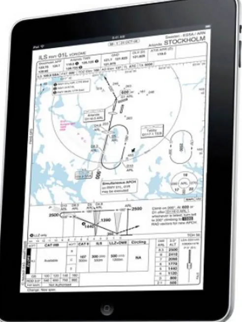 Figur 3: iPad 2 som EFB (Arabian Aviation) 