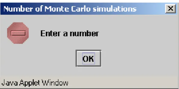 Figure 5 Error message about wrong number format 