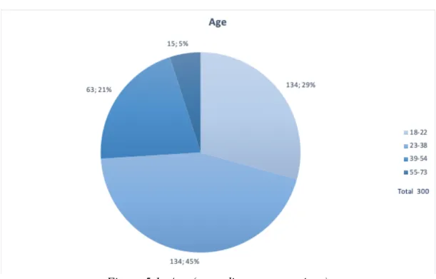 Figure 5.1: Age (according to generations) 