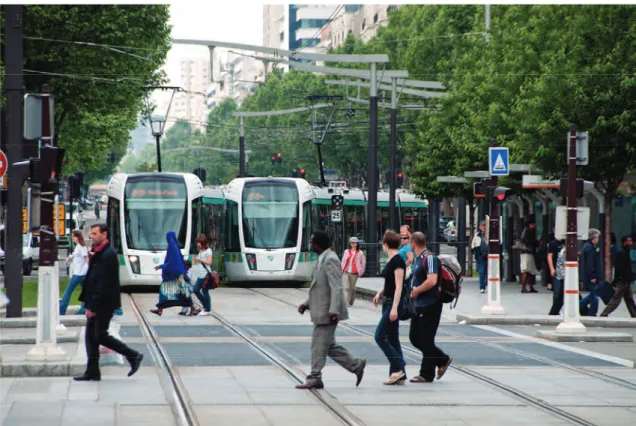 Figur 10  Linje T3 har hög passagerarbelastning, tät trafik och vissa trafikerings  mässigt besvärliga passager