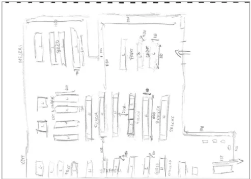 Figur 11: Analog skiss av planritningen. 