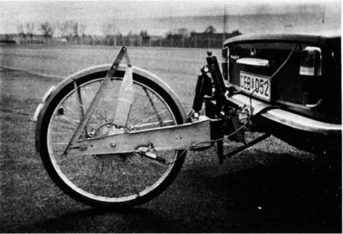 Figure 6.1 Measuring wheel for the measurement of speed and braking distance
