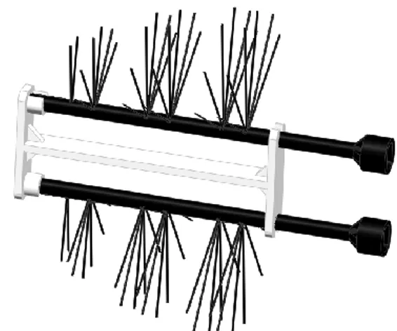 Figur 5 Centermodul med axlar vy ett Figur 6 Centermodul med axlar vy tvåFigur 5 Centermodul med axlar vy ettFigur 6 Centermodul med axlar vy två