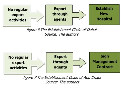 figure 6 The Establishment Chain of Dubai  Source: The authors 