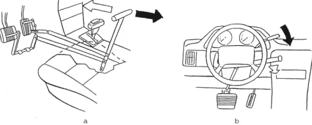 FIGURE 2 The two hand controls used in the study. Empty arrows show how to perform braking, and lled arrows show how to accelerate