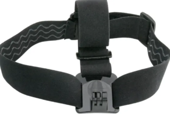 Figure 6.2: One of the ideas on how to mount the device. The picture is showing a head- head-strap with two head-straps for added support
