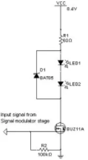 Figure 2: Signal output stage circuit diagram