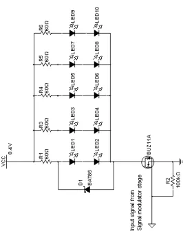 Figure 10: Signal output stage Circuit Board Diagram