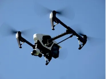 Figure 1: UAV with an attached camera [8]. CC0 by Robert Lynch.
