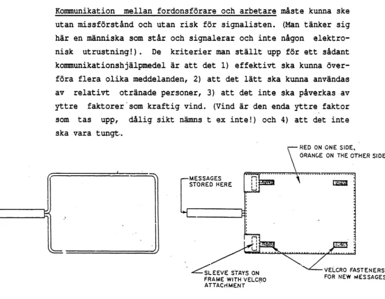 Figur 3. CMP för överföring av meddelanden till fordonsförarna (från Brackett, Stuart, Canahan och Stealey 1985).