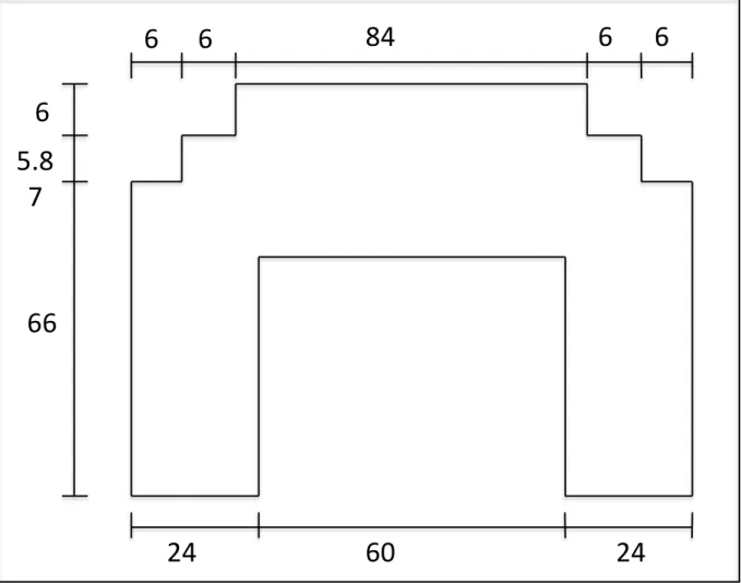 Figure 3: Geometrical Representation of the Building (Self-drawn) 