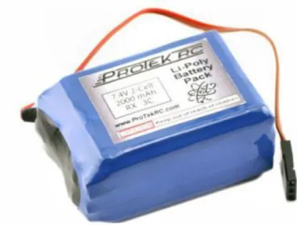 Figure 13. A Lithium Polymer battery for RC aircraft from Protek RC. 