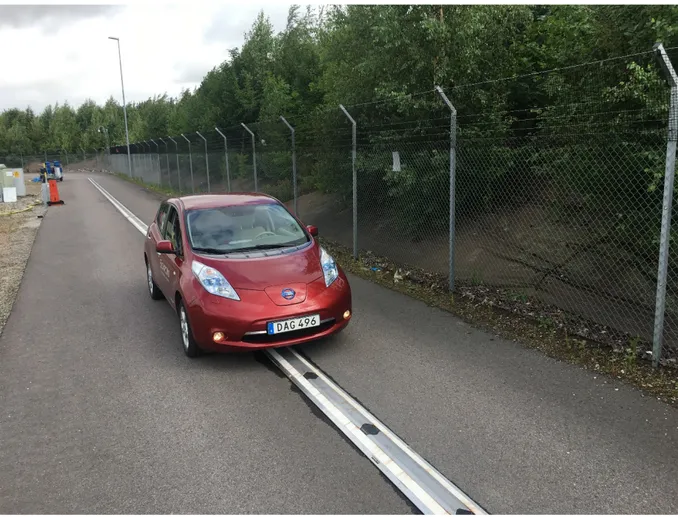 Figure 3. The Elonroad rail that will be used in the EVolution Road demonstration project in Lund