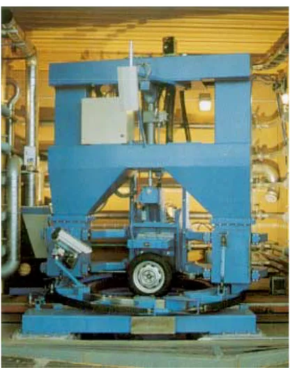 Figure 2  VTI tyre test facility. Test rig with passenger car tyre