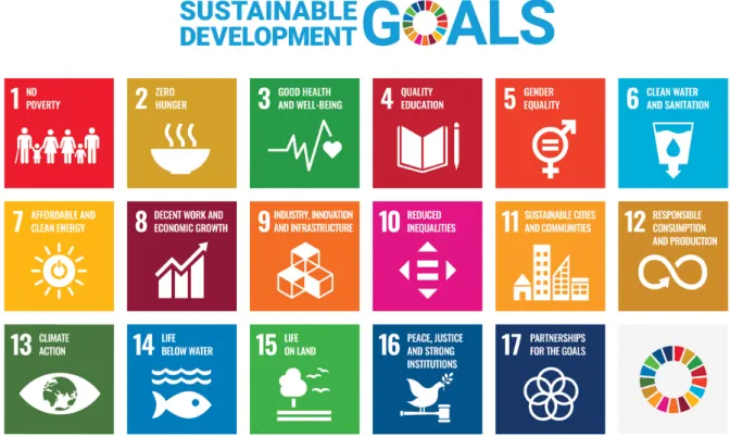 Figure 2: Agenda 2030 with the 17 Sustainable Development Goals. Obtained from the Government of  Sweden (2018)
