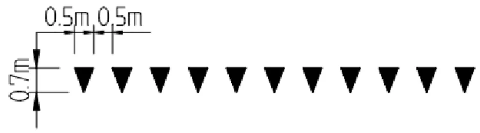 Figure 6. Yield line design. 