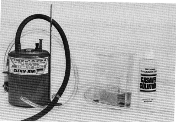 Figur 3 Vätsketillförselanordningar CLEAN-AIR och GASAVER