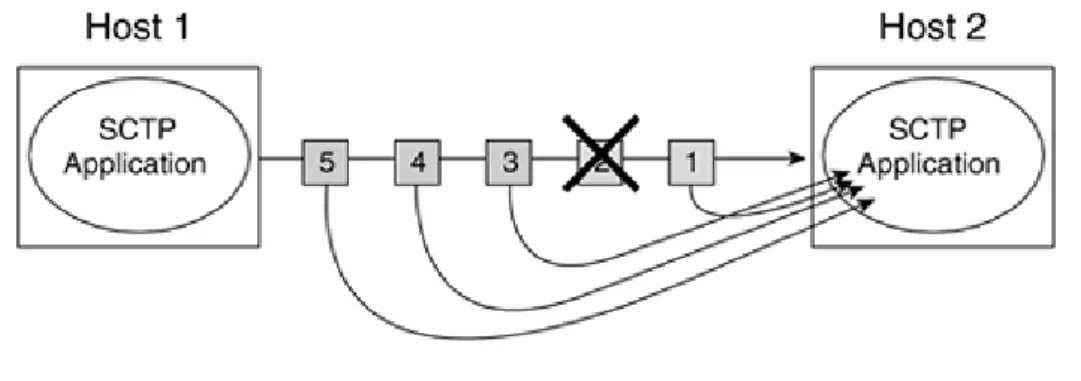 Figure  2.3.2-2:  SCTP advantage over TCP  [10] 