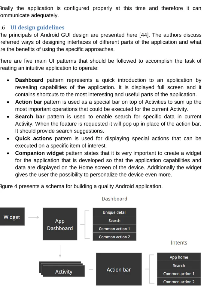 Figure 4 presents a schema for building a quality Android application. 