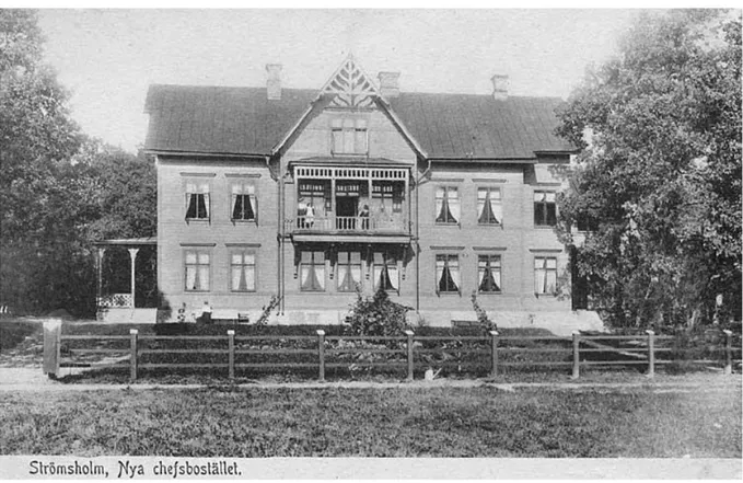Figur 13. Chefsbostaden, tidigt 1900-tal (Kolbäcks hembygdsförenings bildarkiv) (Använd med tillstånd) 