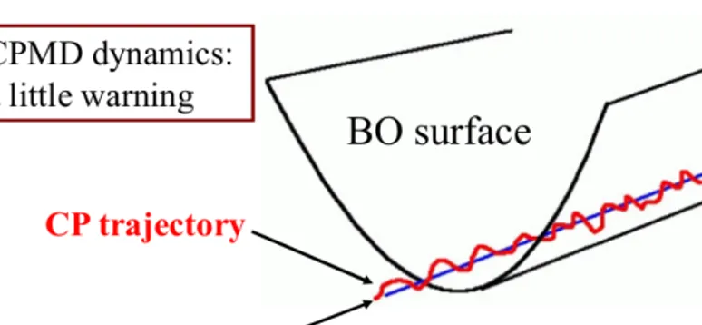 Figure 3.2. Fermi surface explored by BO and CP molecular dynamic.