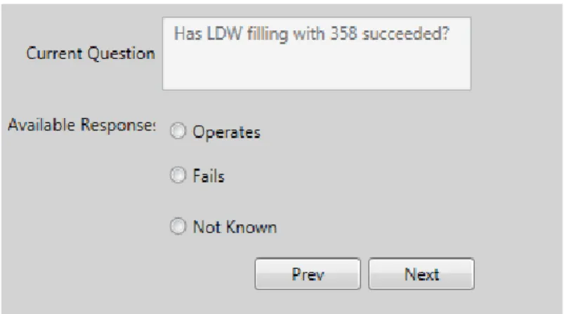 Figure 4: Observation question with available answers 