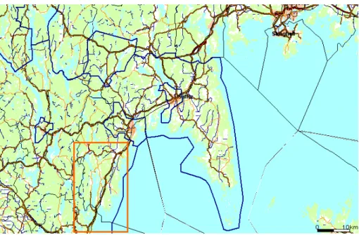 Figur 1.Nätplanområde Ånimskog. 