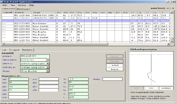 Figure 3.1 First version of search bracket system 