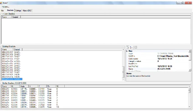 Figure 3.4 All the similar brackets in the system that transforms the retrieve system