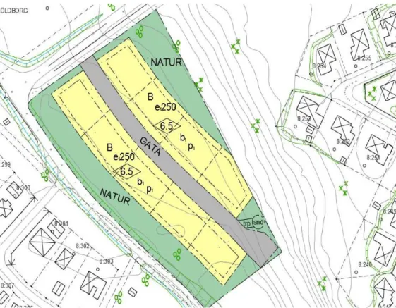 Figur 12 Föreslagen reglering av planområdet 