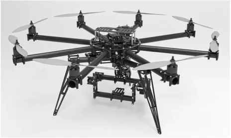 Figure 9. Quadrocopters camera rig system CineStar 8 for the professional market. 