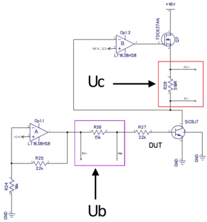 Figure 2: Measurement circuit for U b and U c