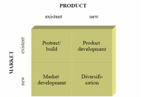 Figur 3.2 Utvecklingsmodell . Källa: Johnson &amp; Scholes (1999). Exploring Corporate Strategy