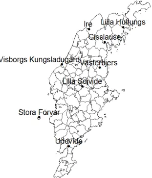 Figure 6. Gotland and the archaeological sites where the prehistoric samples derive from