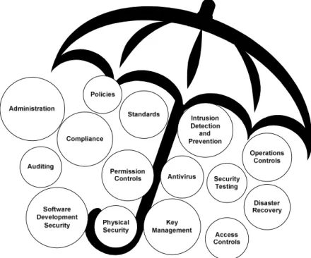 Figur 5: An umbrella of information security 