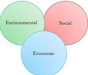 Figure 1: Triple Bottom Line based on Elkington’s (1999) definition of CSR 