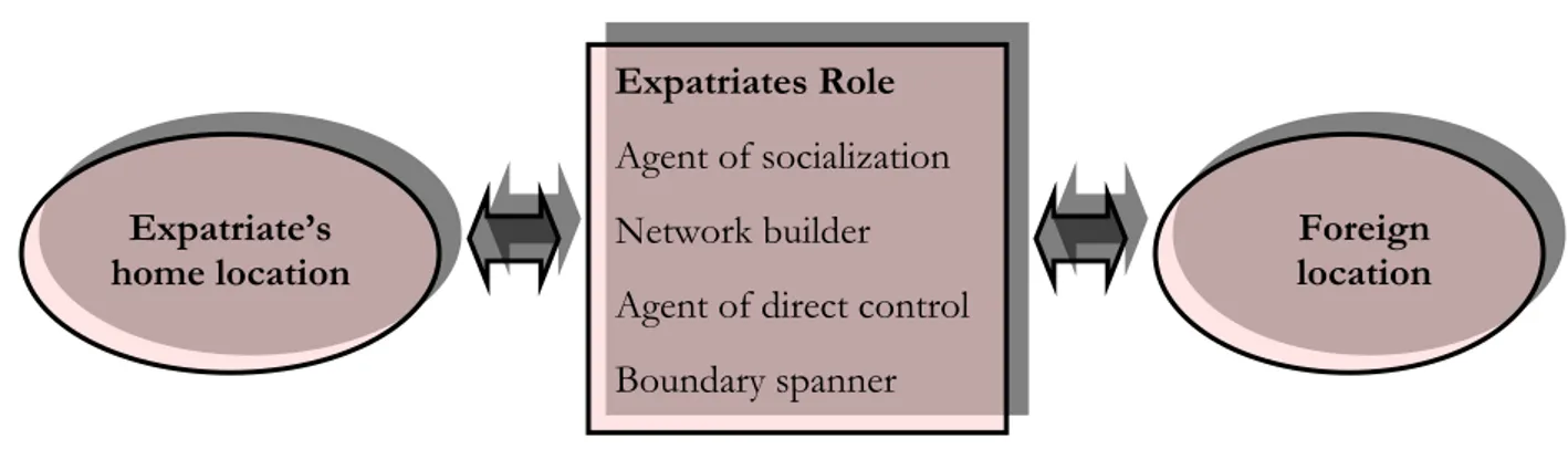 Figure 2-2 The Roles of an Expatriate (Dowling &amp; Welch, 2004) 