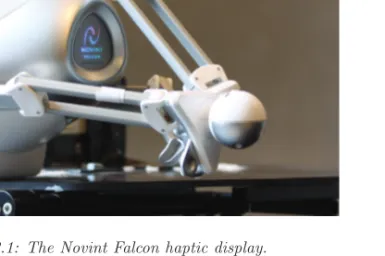 Figure 3.1: The Novint Falcon haptic display.