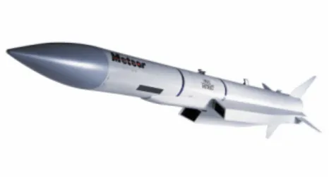 Fig. 4.1: The Meteor is an example of a missile that can be controlled with different levels of thrust throughout its cruise towards a target.