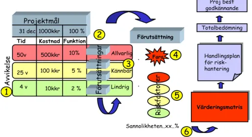 Figur 10: Schema över riskhantering för projekt (26) 