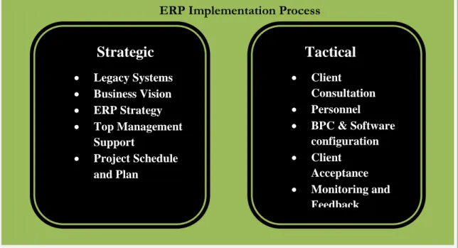 Figure 3.5 Critical Success Factors Model With strategic and Tactical factors; Sources :( Holland &amp; Light, 1999)