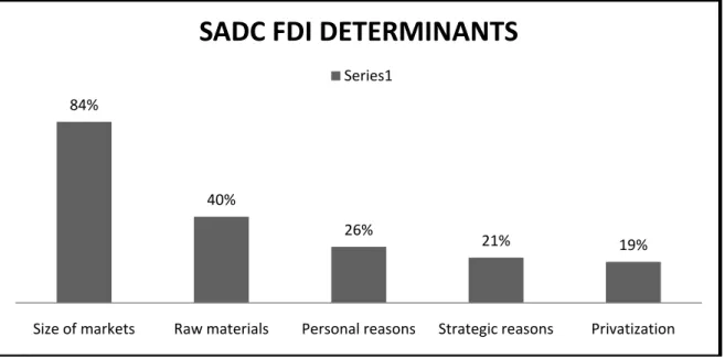 Figure 3:  Major determinants in SADC 