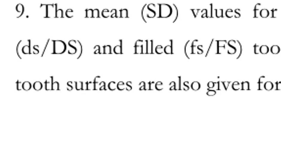 Table  9.  Total  number  of  teeth  with  initial  and  manifest  carious  lesions  and  fillings  among  10-  and  15-year-olds  in  Vietnam