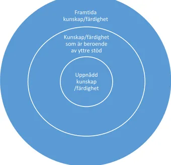 Figur 1. Den proximala utvecklingszonen efter Säljö (2015, s. 100). 
