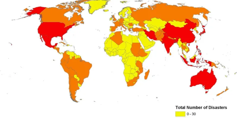 Figure A1: Global incidence of Natural Disasters 